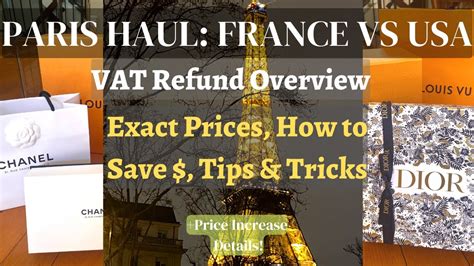 chanel france vat refund|how much is the vat refund.